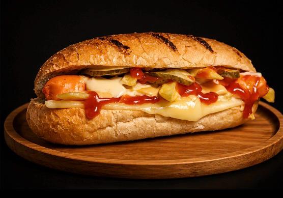 Hot Dog cu Cașcaval