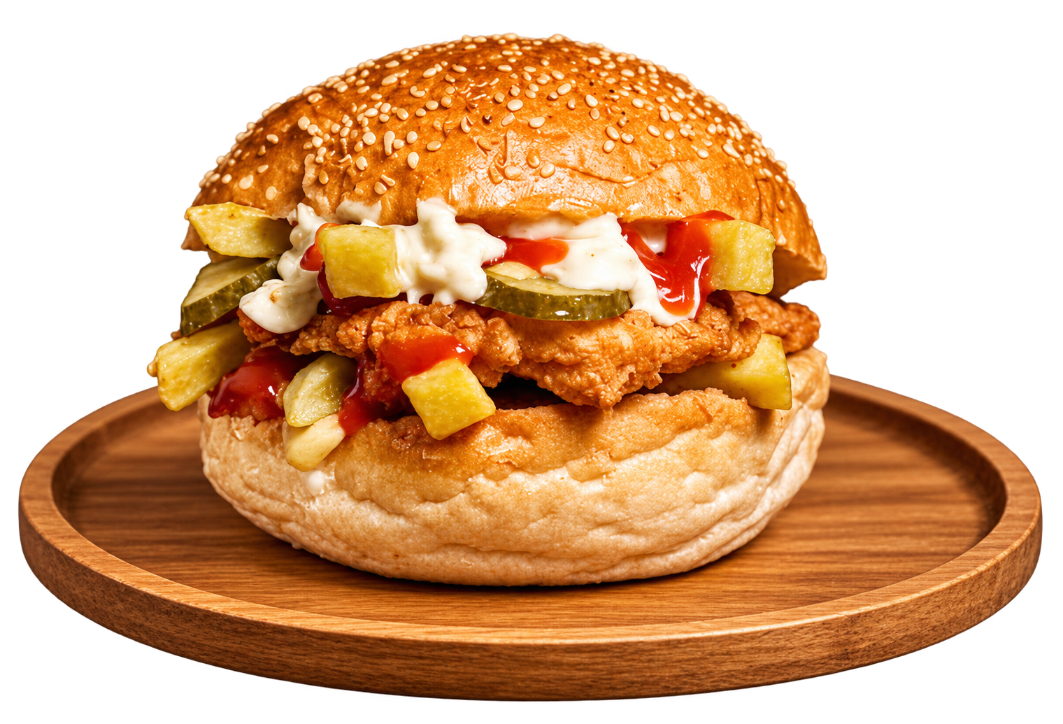 Burger cu Șnițel de Pui