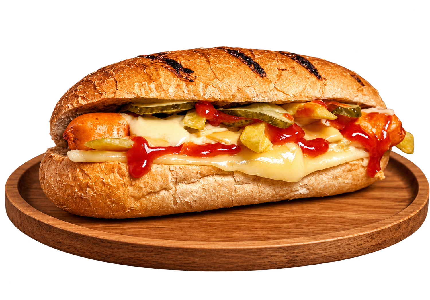 Hot Dog cu Cașcaval